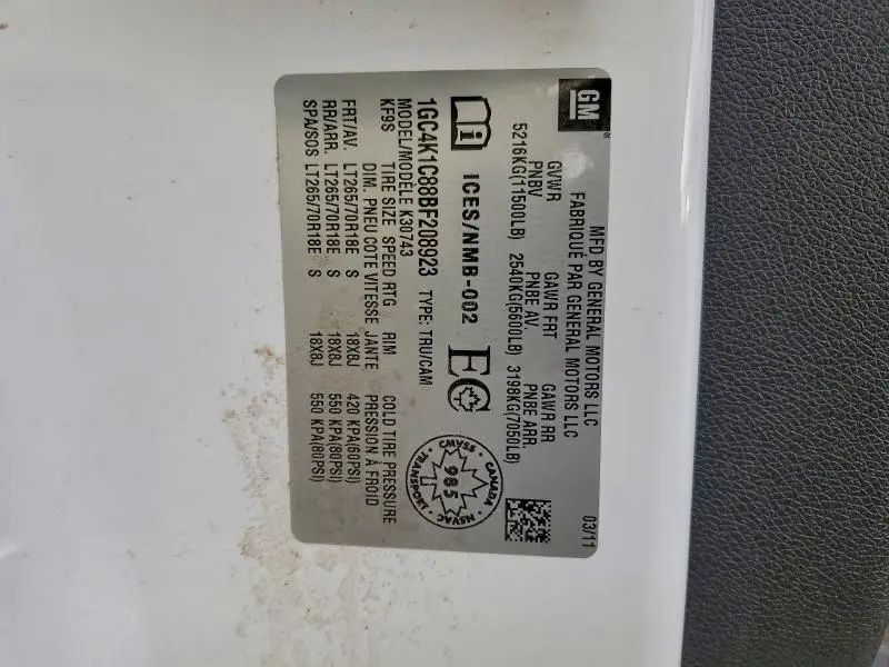 2011 CHEVROLET SILVERADO K3500 LTZ  