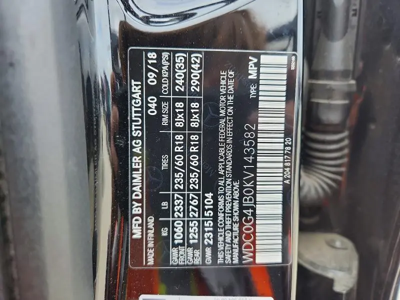2019 MERCEDES-BENZ GLC 300  
