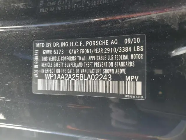 2011 PORSCHE CAYENNE   