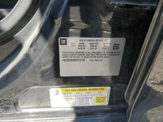 2012 CHEVROLET MALIBU 1LT  
