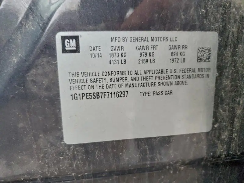 2015 CHEVROLET CRUZE LT  