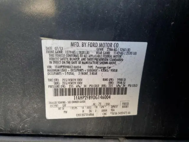 2013 FORD TAURUS LIMITED