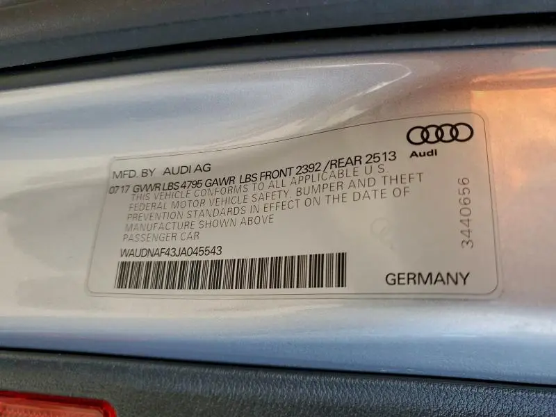 2018 AUDI A4 PREMIUM  