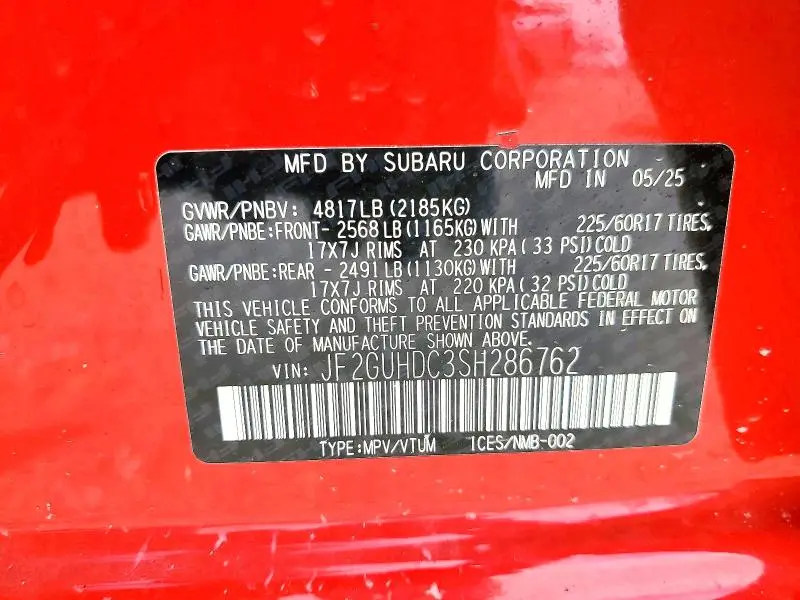 2025 SUBARU CROSSTREK PREMIUM  