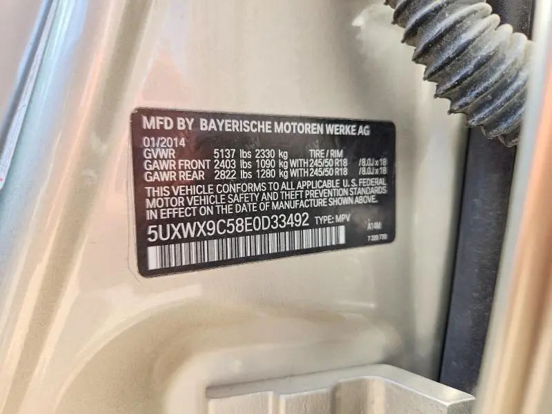 2014 BMW X3 XDRIVE28I  