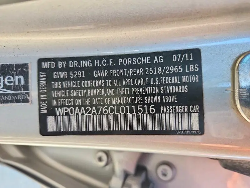 2012 PORSCHE PANAMERA 2  