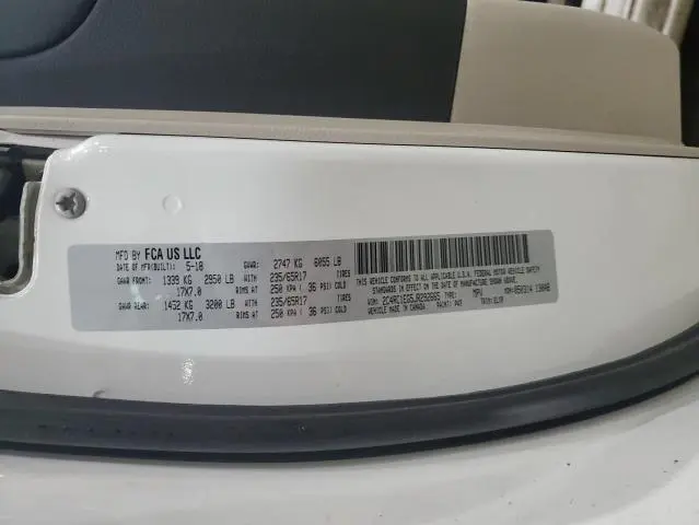 2018 CHRYSLER PACIFICA TOURING L PLUS  