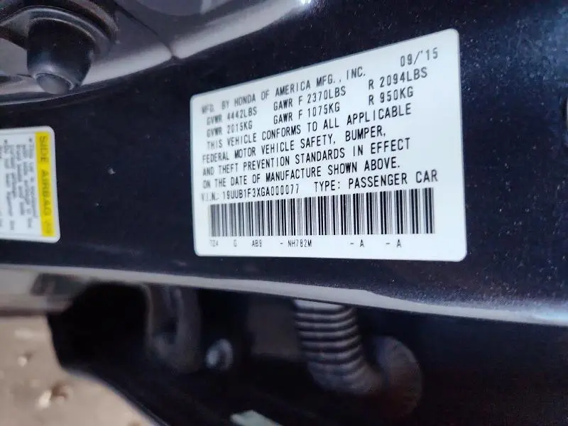 2016 ACURA TLX   