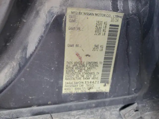 2015 NISSAN ALTIMA 2.5  