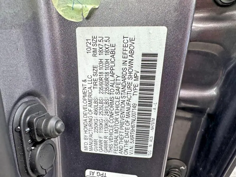 2022 HONDA CR-V EXL  