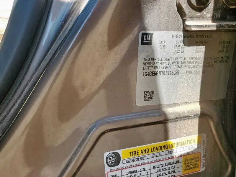 2011 BUICK LACROSSE CXS  