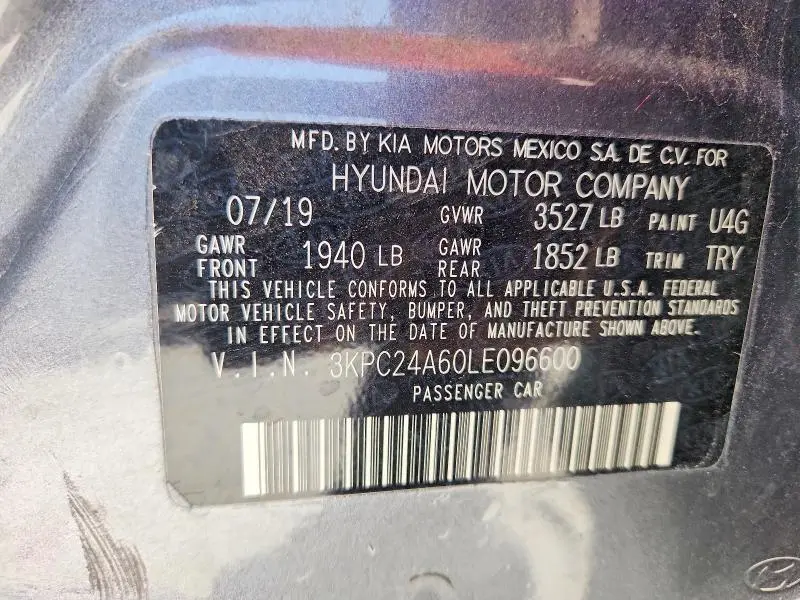 2020 HYUNDAI ACCENT SE  