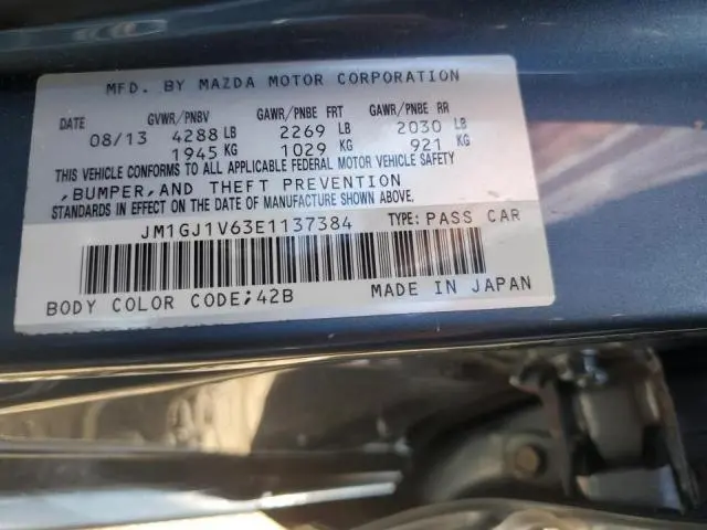 2014 MAZDA 6 TOURING  