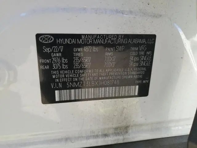 2018 HYUNDAI SANTA FE SPORT   