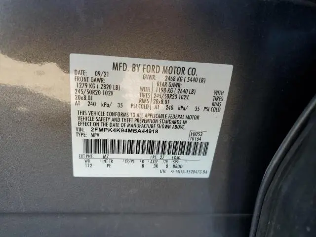 2021 FORD EDGE TITANIUM  