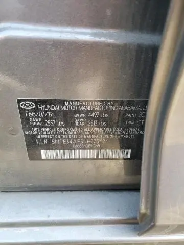 2019 HYUNDAI SONATA LIMITED  