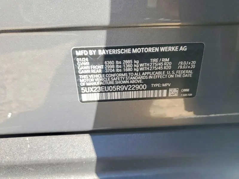 2024 BMW X5 XDRIVE40I  