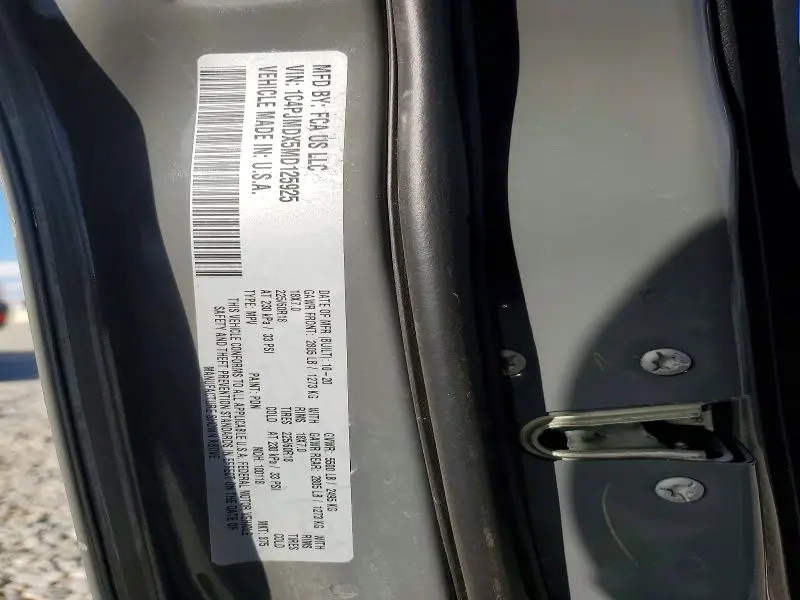 2021 JEEP CHEROKEE LIMITED  