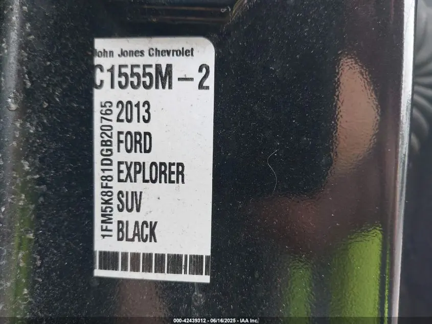 2013 FORD EXPLORER LIMITED