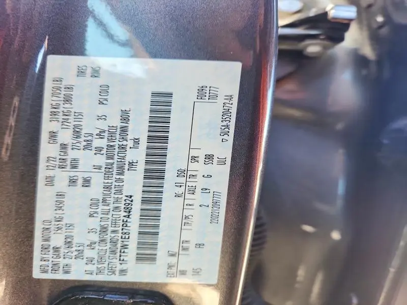 2023 FORD F150 SUPERCREW  