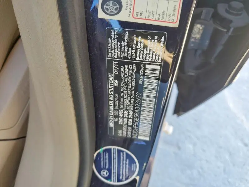 2011 MERCEDES-BENZ E 350  