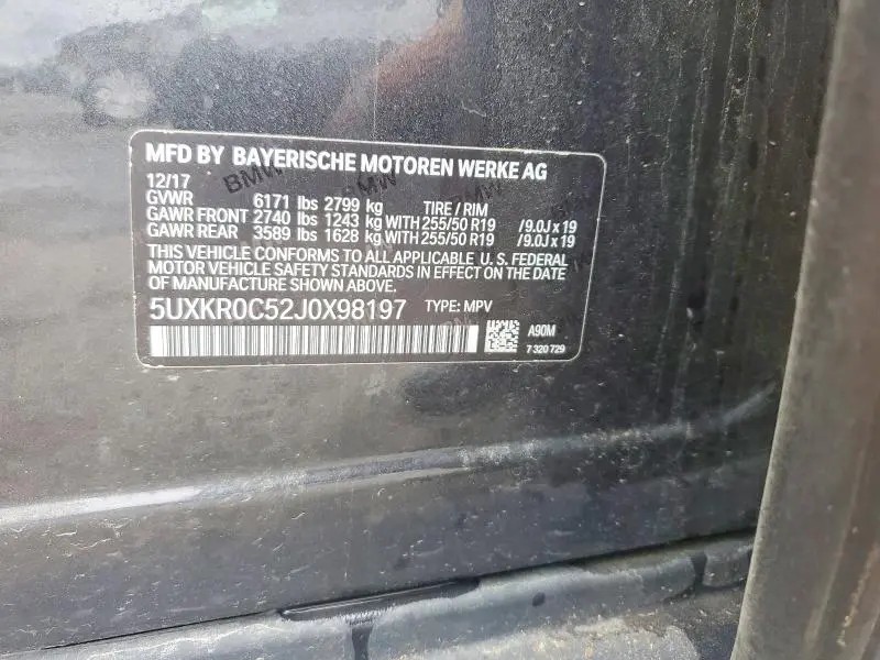 2018 BMW X5 XDRIVE35I  