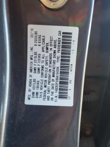 2016 HONDA ACCORD SPORT  