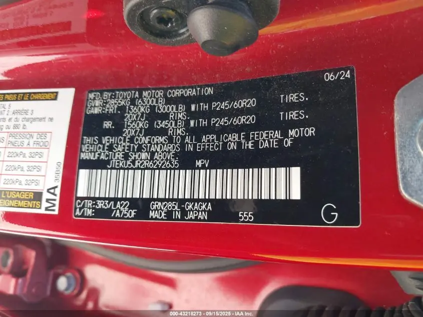 2024 TOYOTA 4RUNNER LIMITED