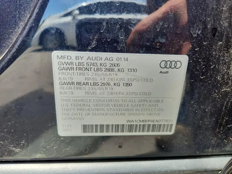 2014 AUDI Q5 TDI PREMIUM PLUS  