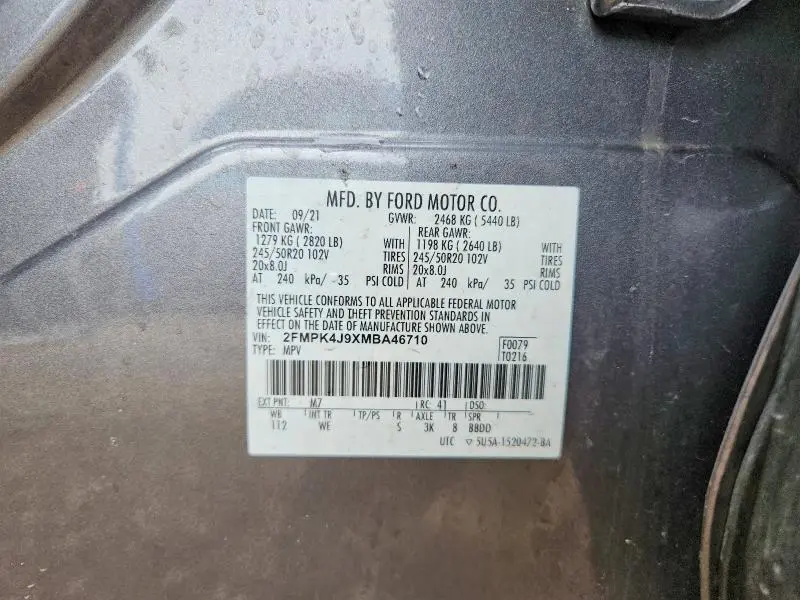 2021 FORD EDGE SEL  