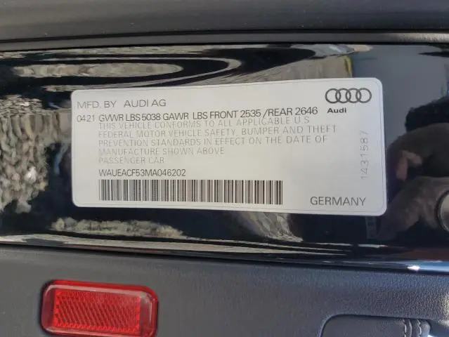 2021 AUDI A5 PRESTIGE 45  