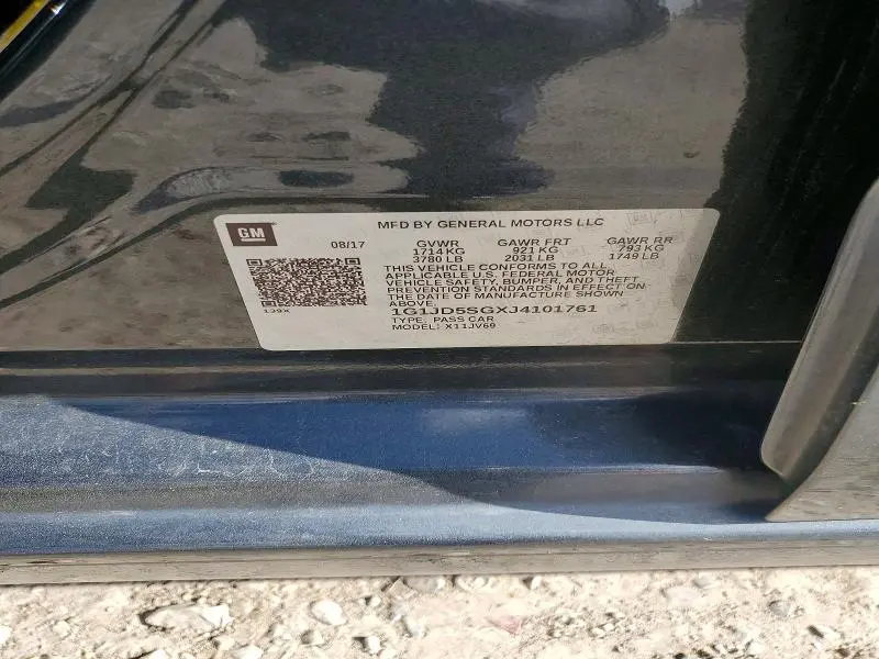 2018 CHEVROLET SONIC LT  