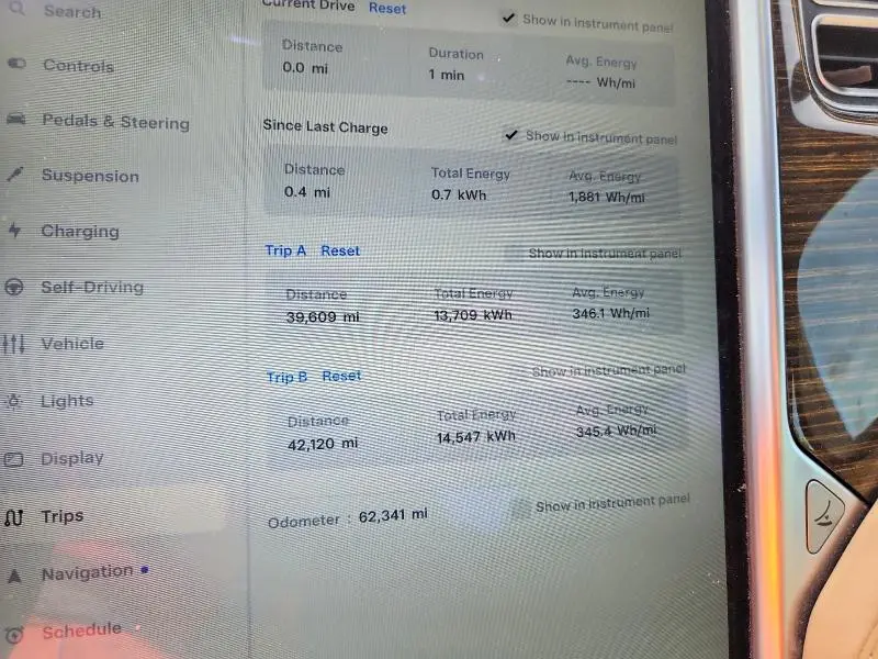 2015 TESLA MODEL S 85D  