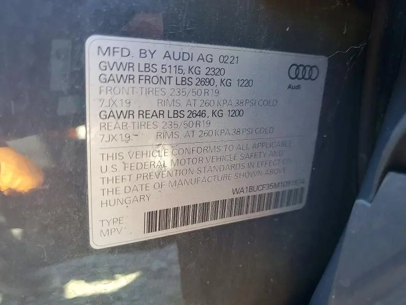 2021 AUDI Q3 PREMIUM PLUS 40  