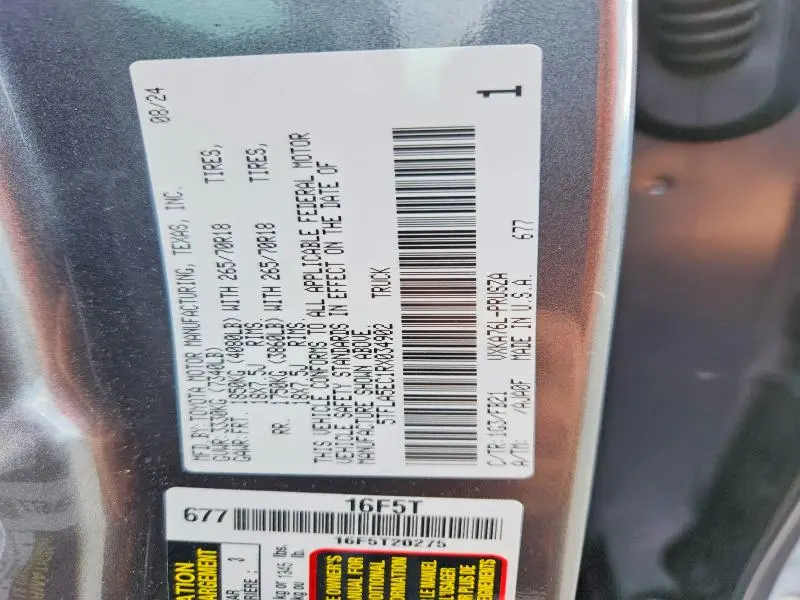 2024 TOYOTA TUNDRA CREWMAX SR5  