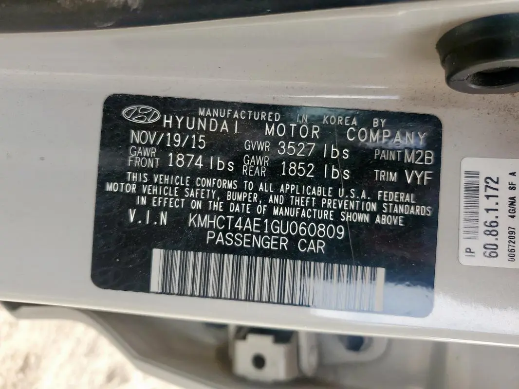 2016 HYUNDAI ACCENT SE  