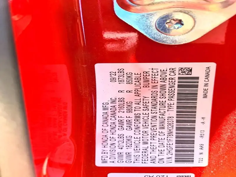 2022 HONDA CIVIC EX  