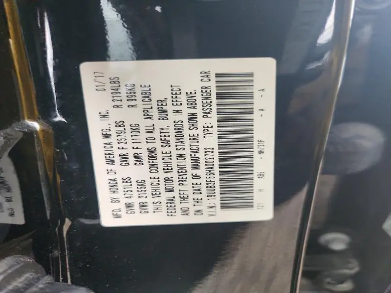 2017 ACURA TLX TECH  