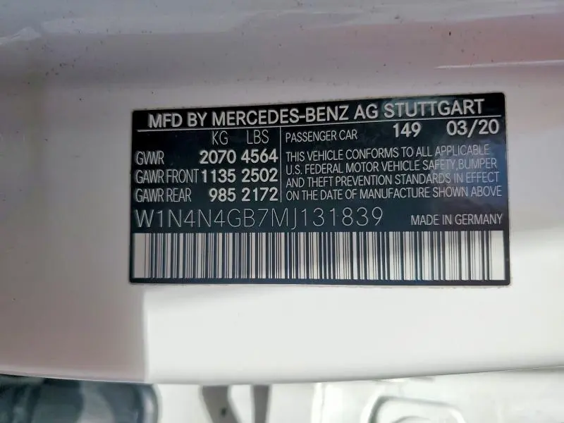 2021 MERCEDES-BENZ GLA 250  
