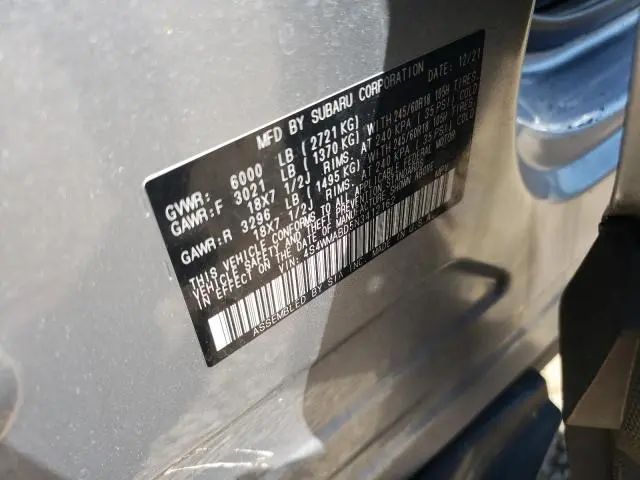 2022 SUBARU ASCENT   