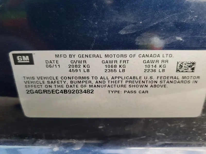 2011 BUICK REGAL CXL  