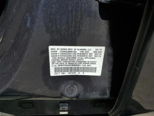 2015 HONDA PILOT EX  