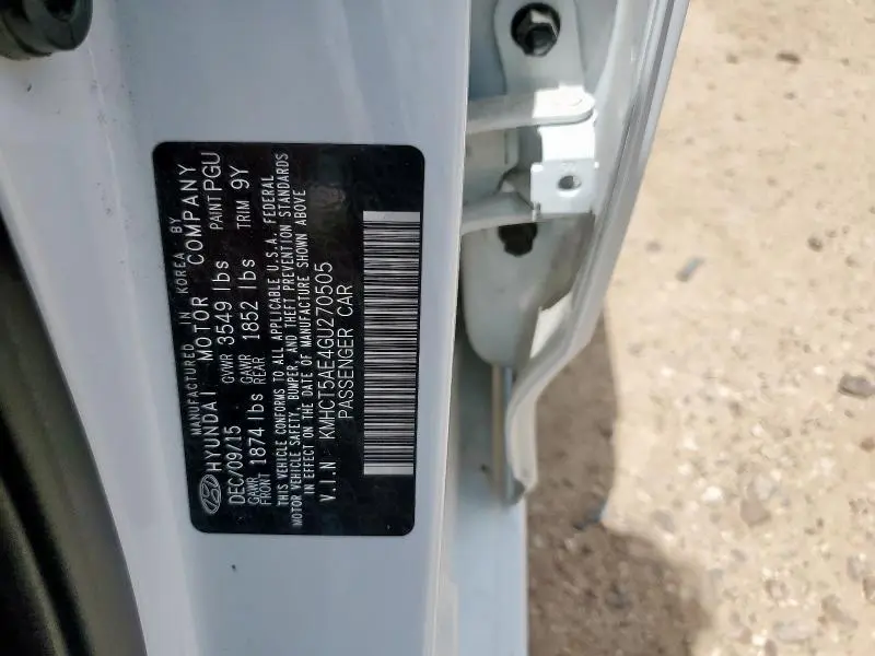 2016 HYUNDAI ACCENT SE  