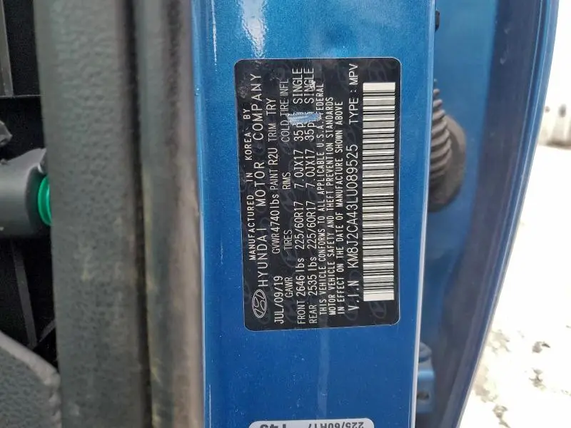 2020 HYUNDAI TUCSON SE  