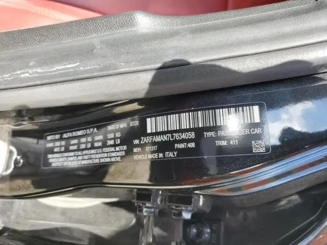 2020 ALFA ROMEO GIULIA   