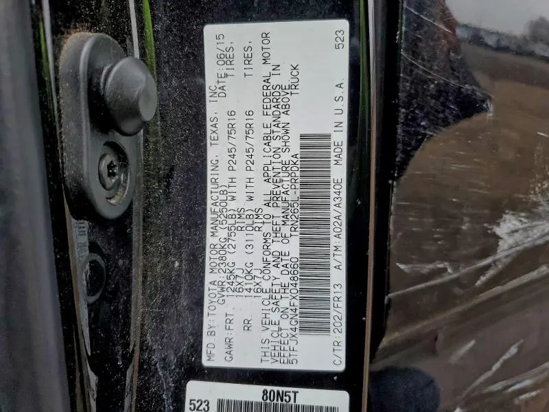 2015 TOYOTA TACOMA DOUBLE CAB PRERUNNER  