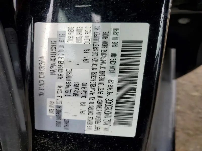 2019 MAZDA 6 TOURING  