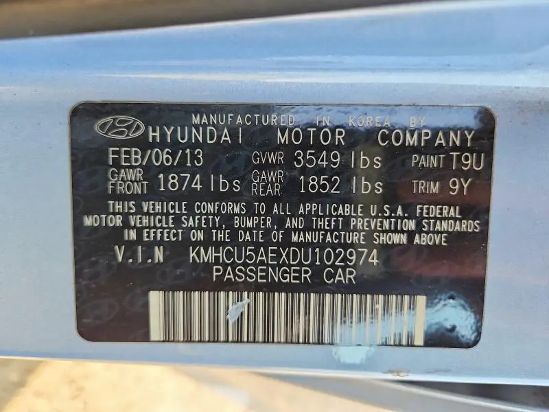2013 HYUNDAI ACCENT SE  