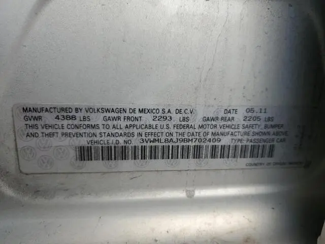 2011 VOLKSWAGEN JETTA TDI  