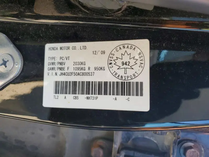 2010 ACURA TSX   